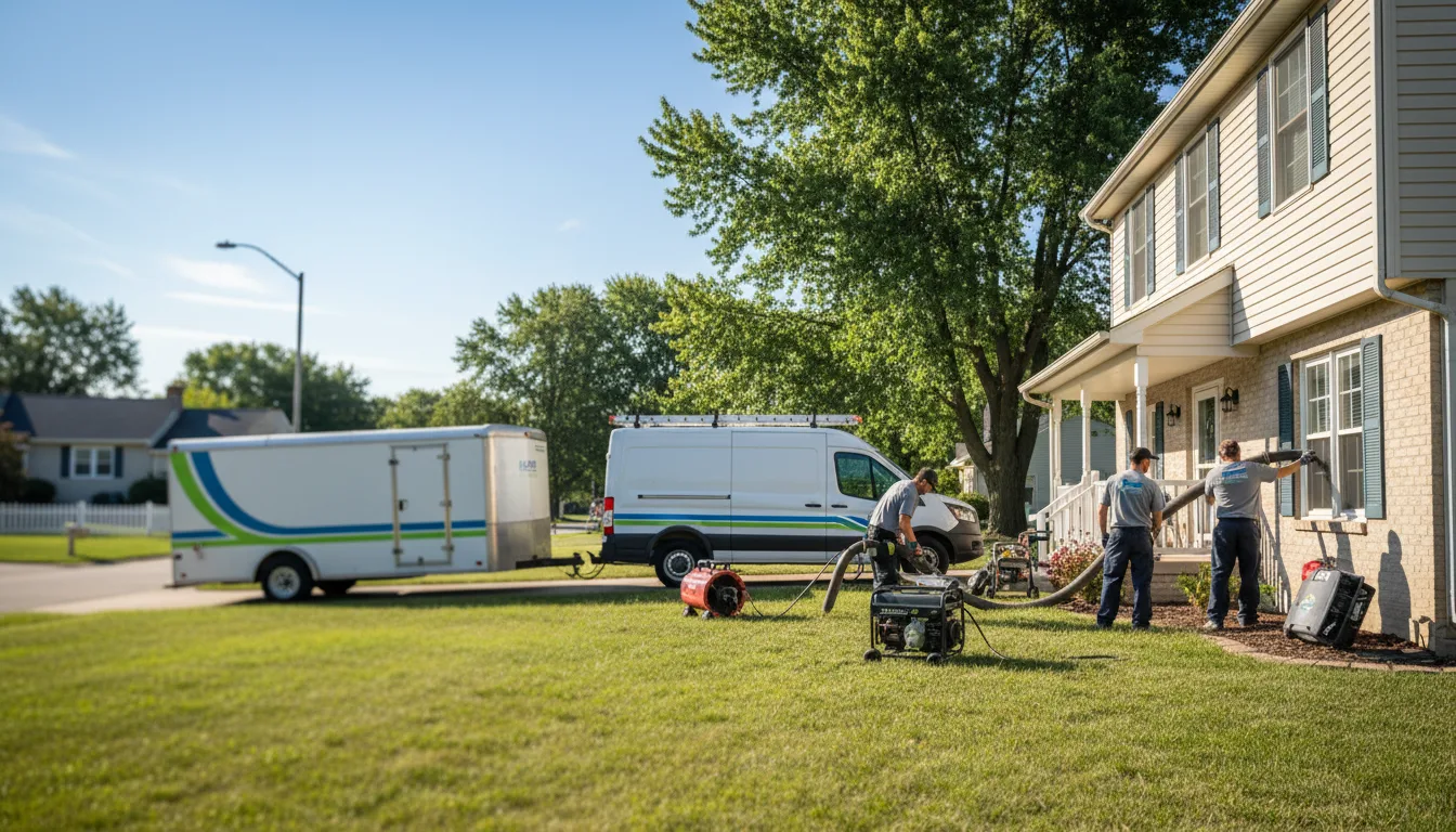 Flooded Basement Restoration And Cleanup With Repair in Cleveland, MN near me